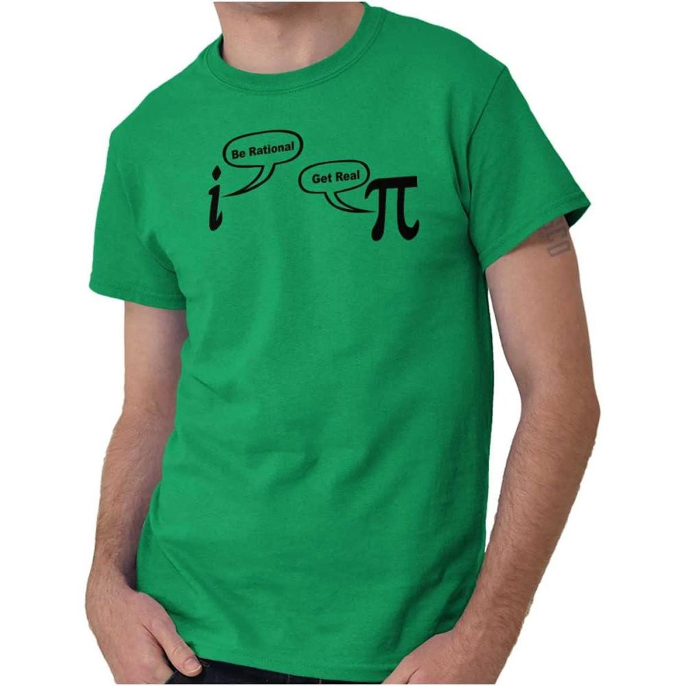 imageRational Real Pi Pie Number Math Nerd Graphic T Shirt Men or WomenIrish Green