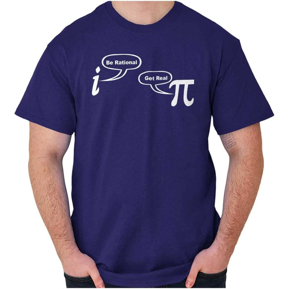 imageRational Real Pi Pie Number Math Nerd Graphic T Shirt Men or WomenPurple
