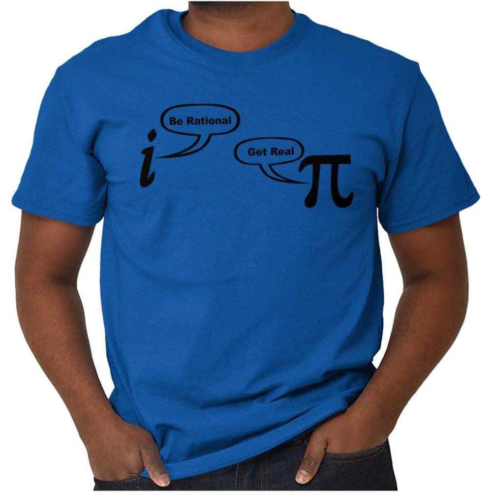 imageRational Real Pi Pie Number Math Nerd Graphic T Shirt Men or WomenRoyal