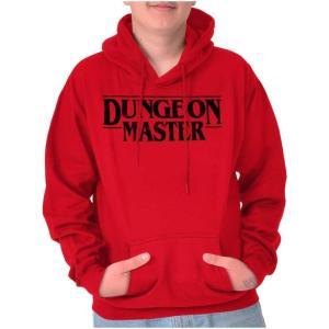 Brisco Brands Nerdy Fantasy Game Dungeon Master Hoodie Sweatshirt Women Men(Antique Cherry Red)