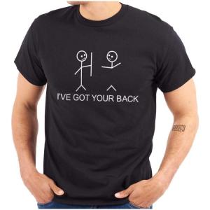 I’ve Got Your Back Funny Nerdy Graphic T Shirt Men or Women(Black)