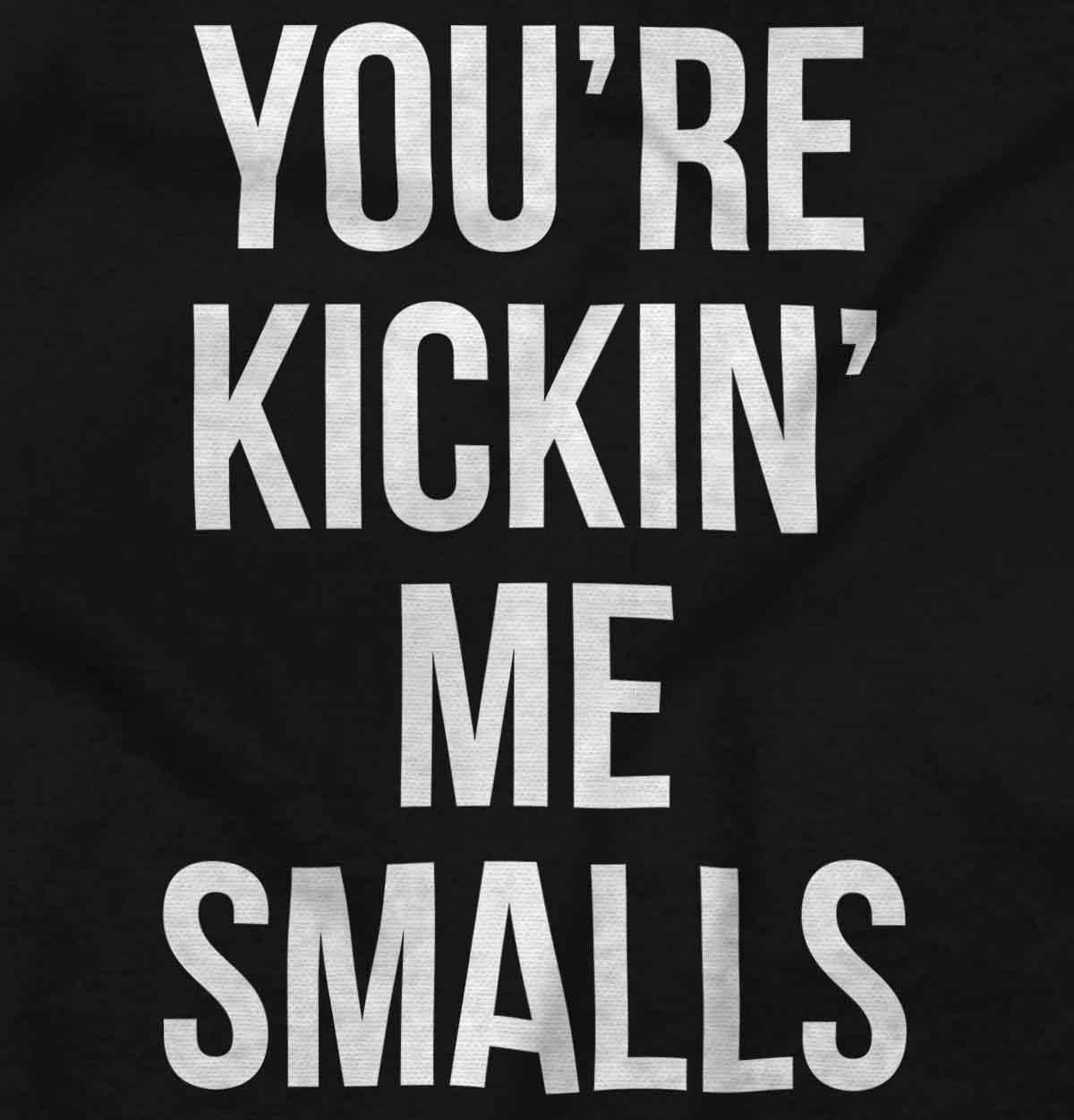 imageBrisco Brands Womens Maternity Youre Kickin Me Smalls Expecting T Shirt TeeBlack