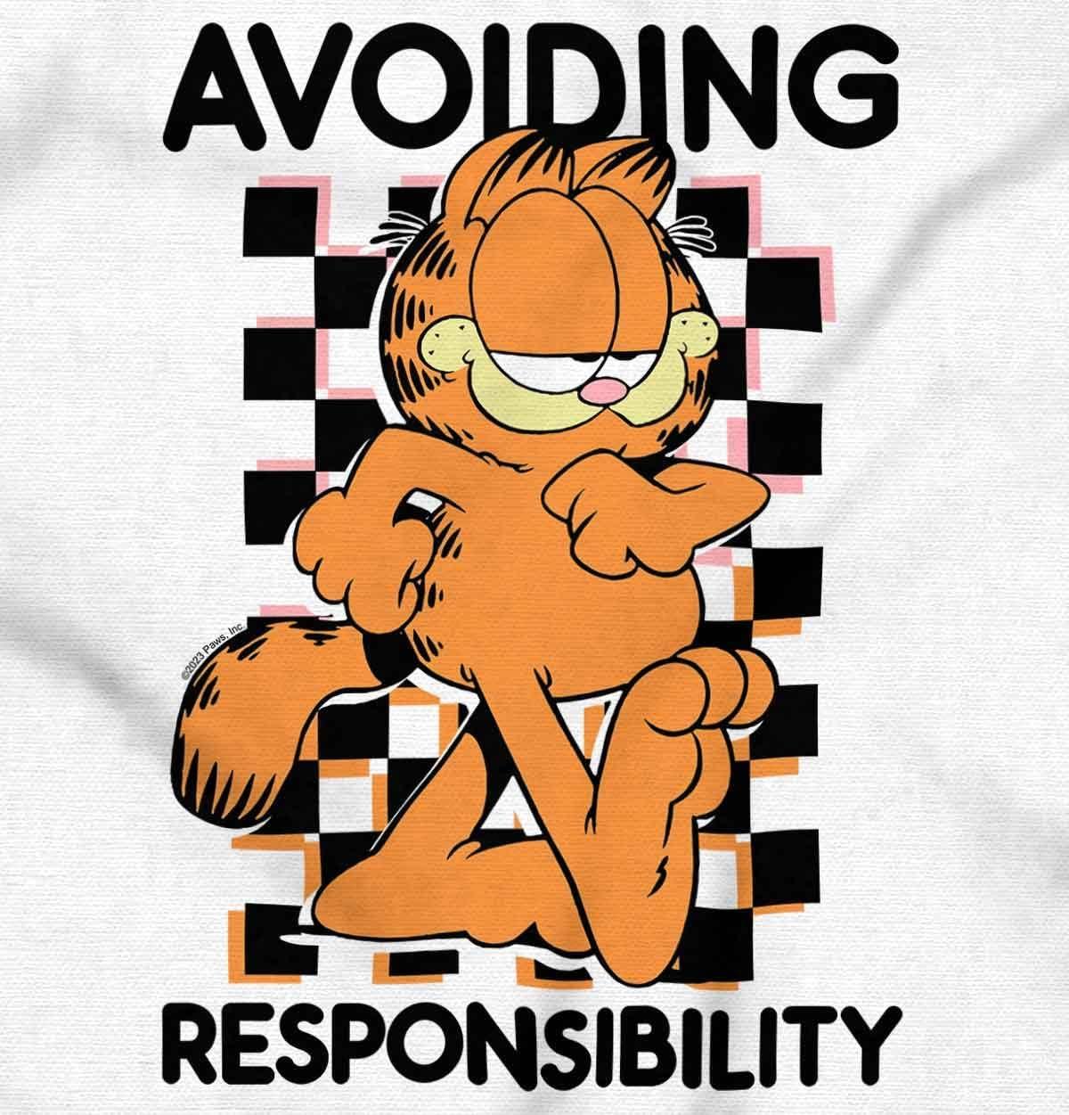 imageWomens Maternity Garfield Avoiding Responsibility Pregnancy DressWhite