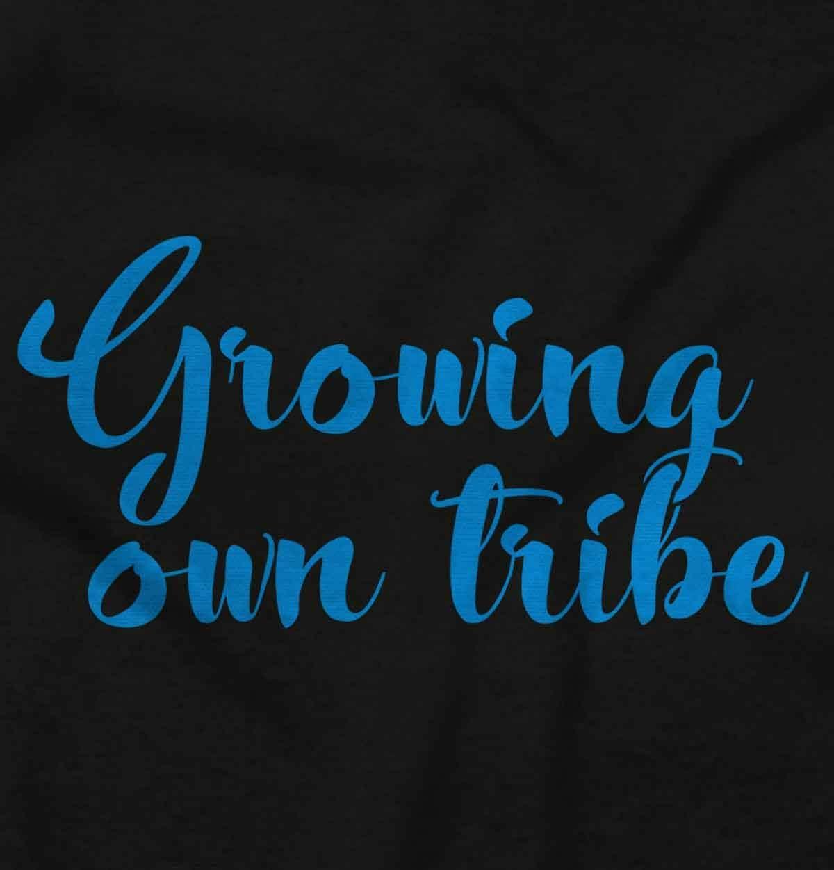 imageWomens Maternity Growing Own Tribe Expecting T Shirt TeeBlack Blue Ink