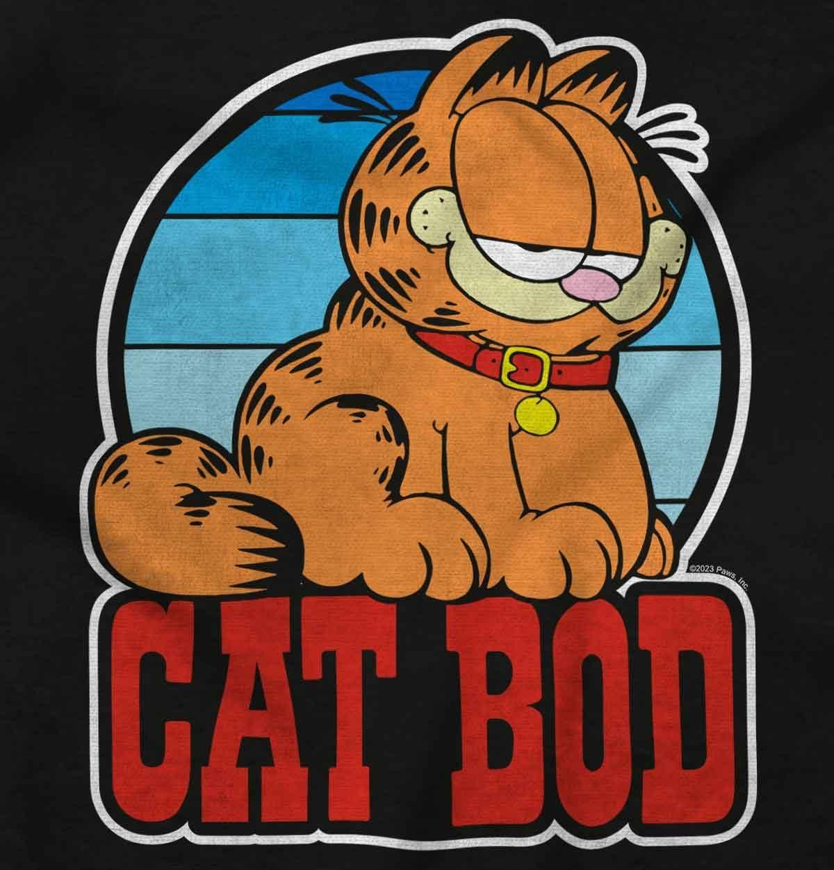 imageWomens Maternity Funny Garfield Cartoon Cat BOD Pregnancy DressBlack