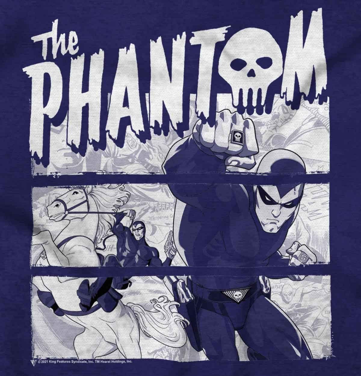 imageBrisco Brands the Phantom Vintage Comic Book Skull Youth Hoodie Boy GirlPurple