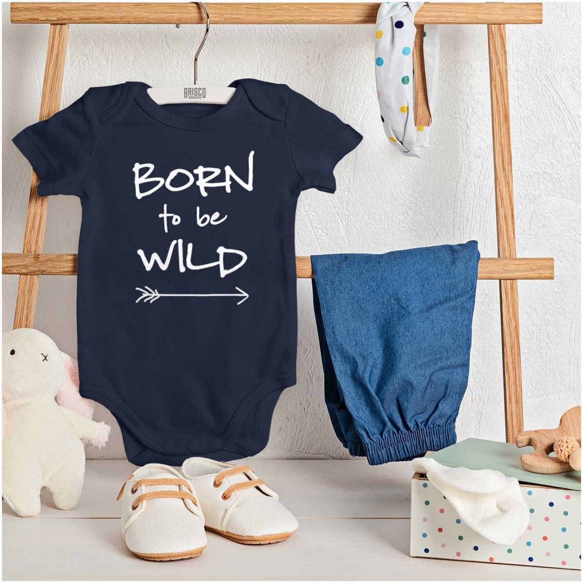 imageBorn To Be Wild Playtime Playground Baby Romper Boys or GirlsNavy