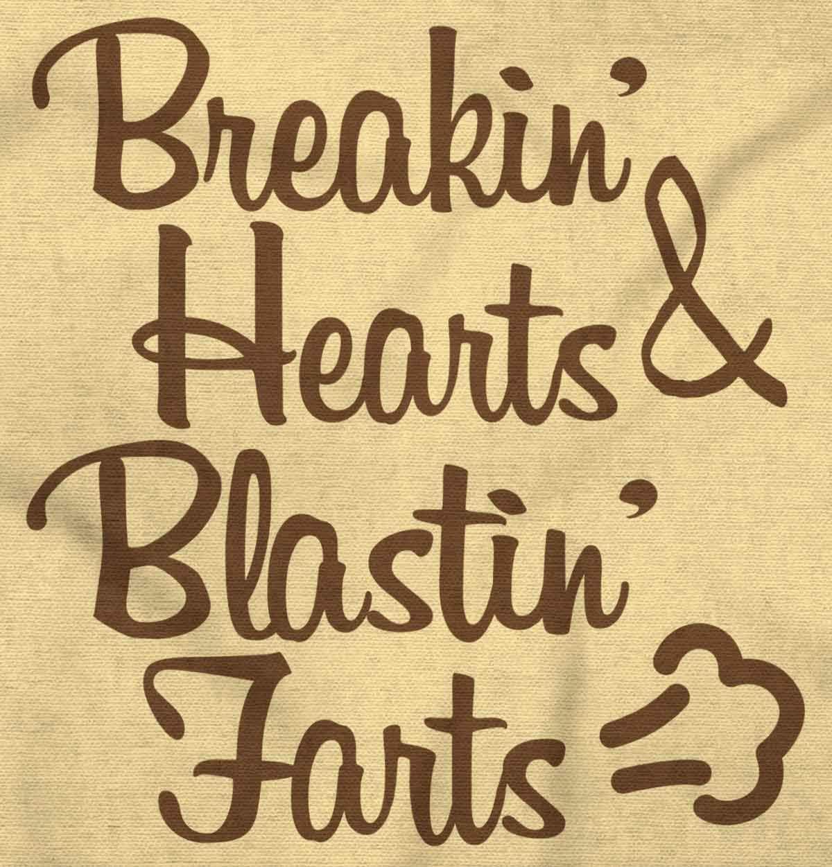 imageBreakin Hearts Blastin Funny Silly Baby Romper Boys or GirlsBanana