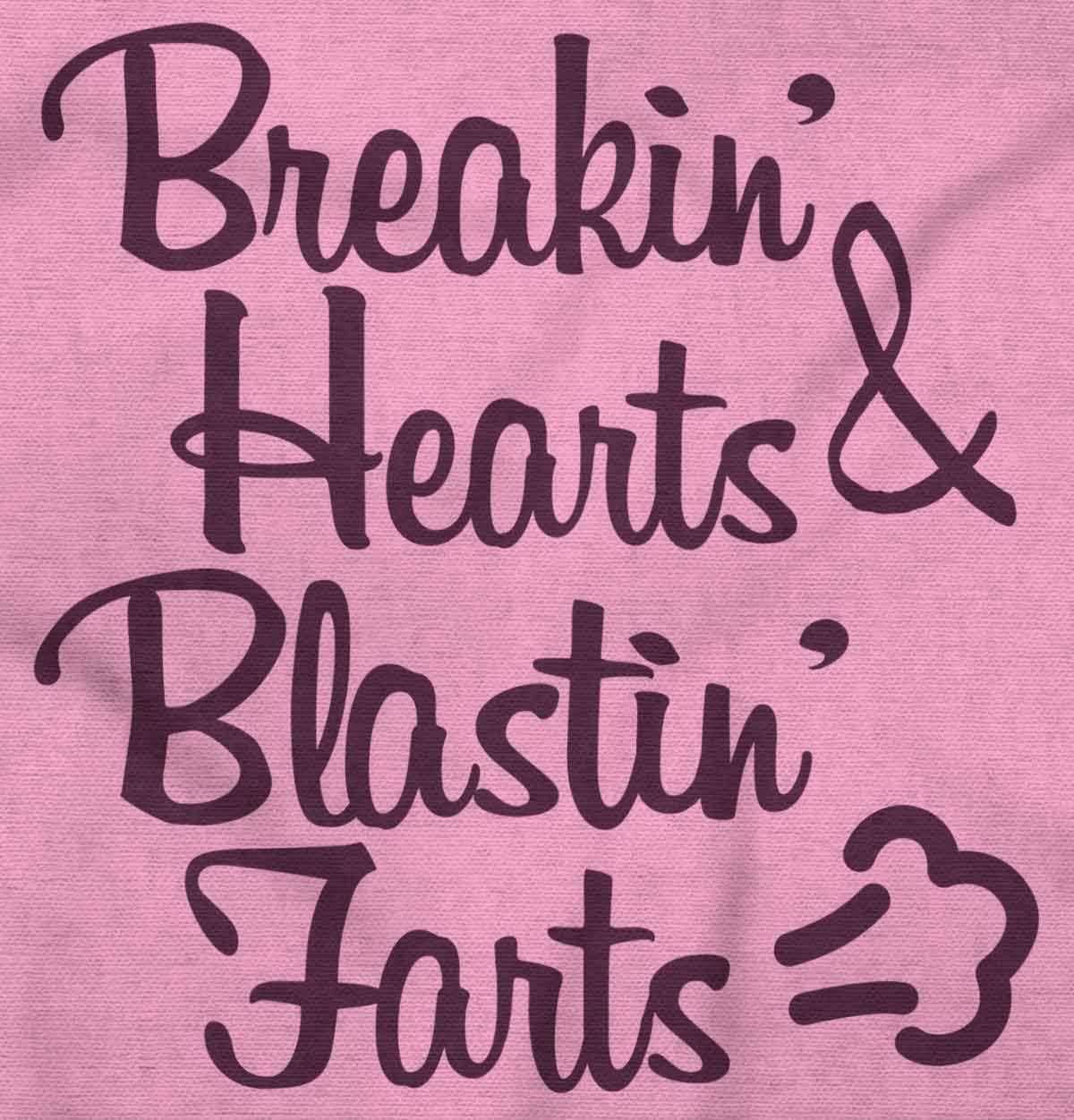 imageBreakin Hearts Blastin Funny Silly Baby Romper Boys or GirlsPink