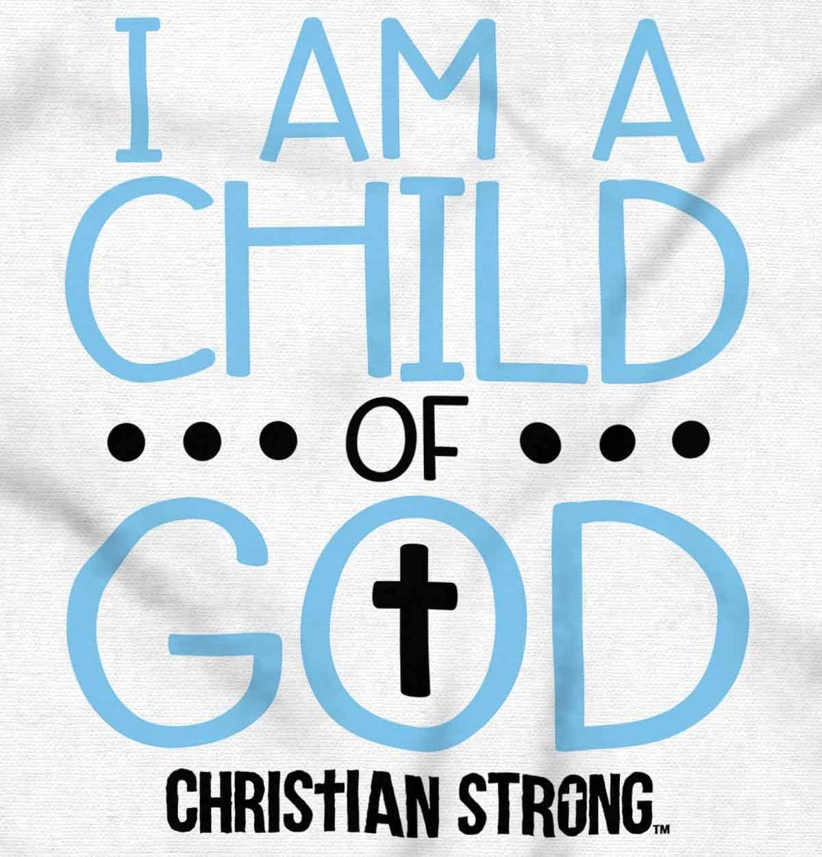 imageBrisco Brands Am A Child Of God Christian Religion Baby Romper Boys or GirlsWhite