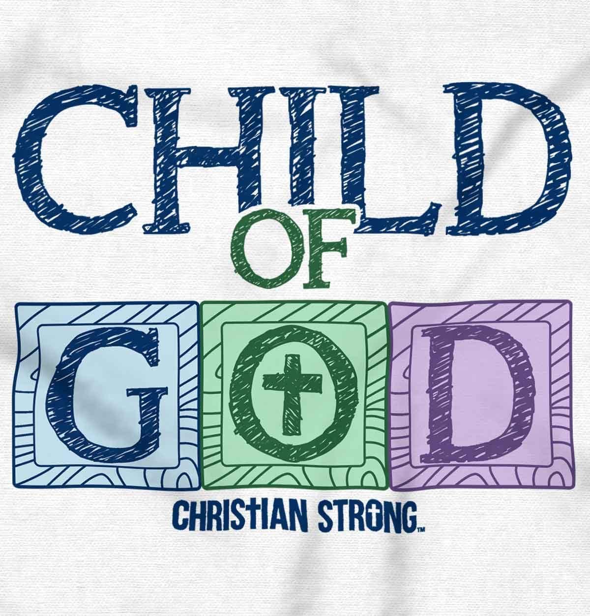imageBrisco Brands Child of God Christian Jesus Christ Baby Romper Boys or GirlsWhite