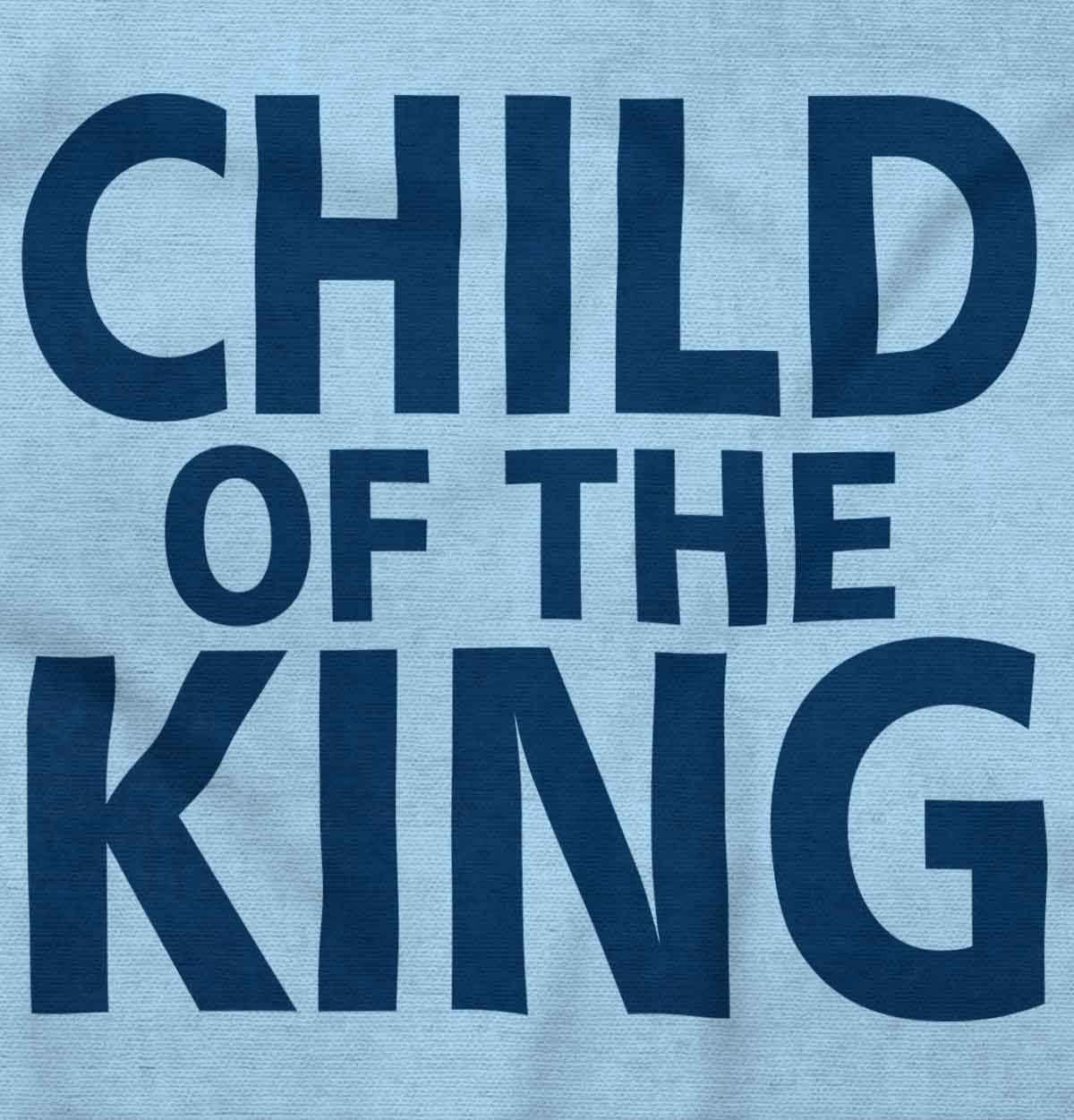 imageBrisco Brands Child of the King Christian Religious Baby Romper Boys or GirlsLight Blue