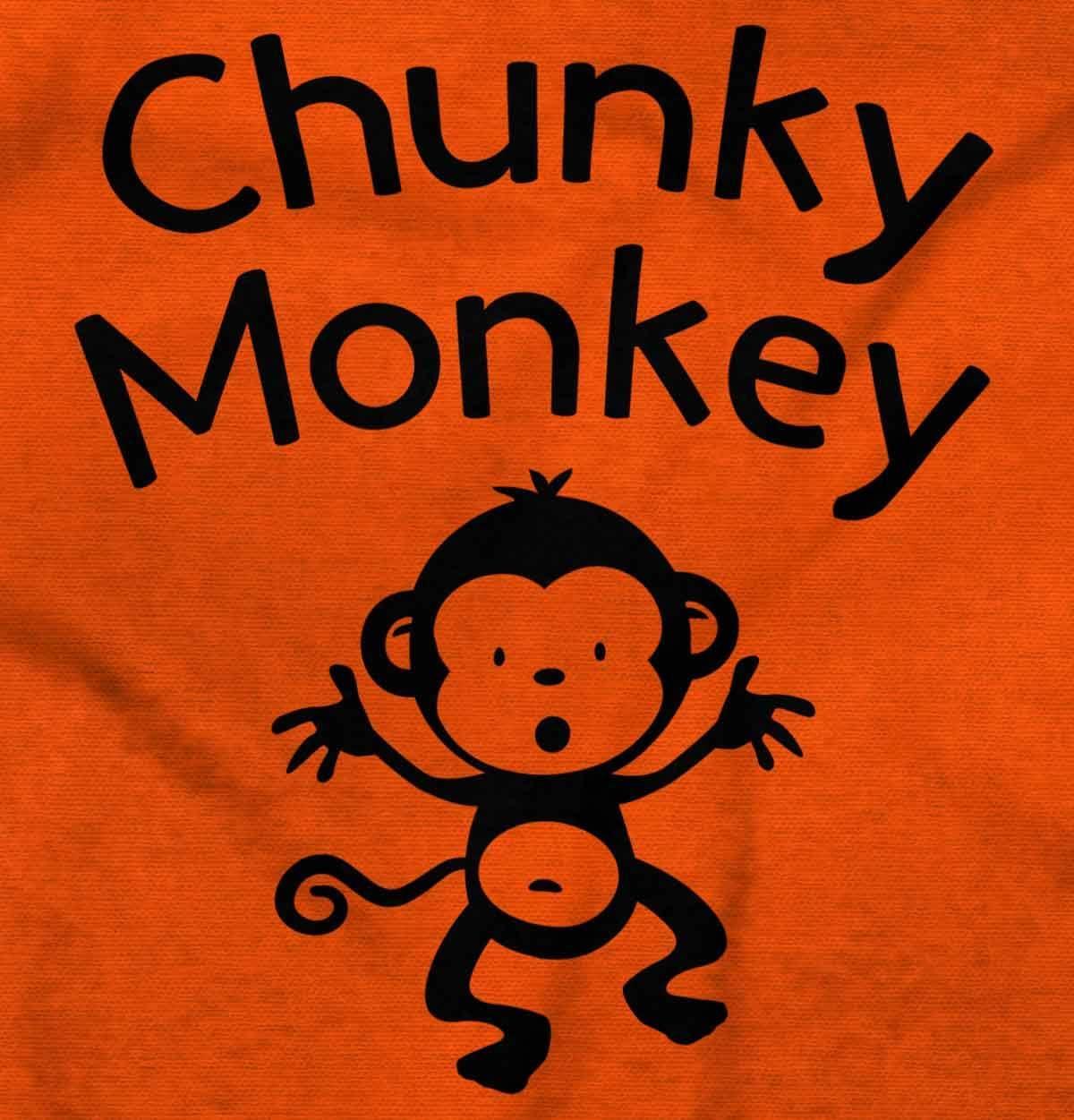 imageBrisco Brands Chunky Monkey Adorable Animal Babies Baby Romper Boys or GirlsOrange
