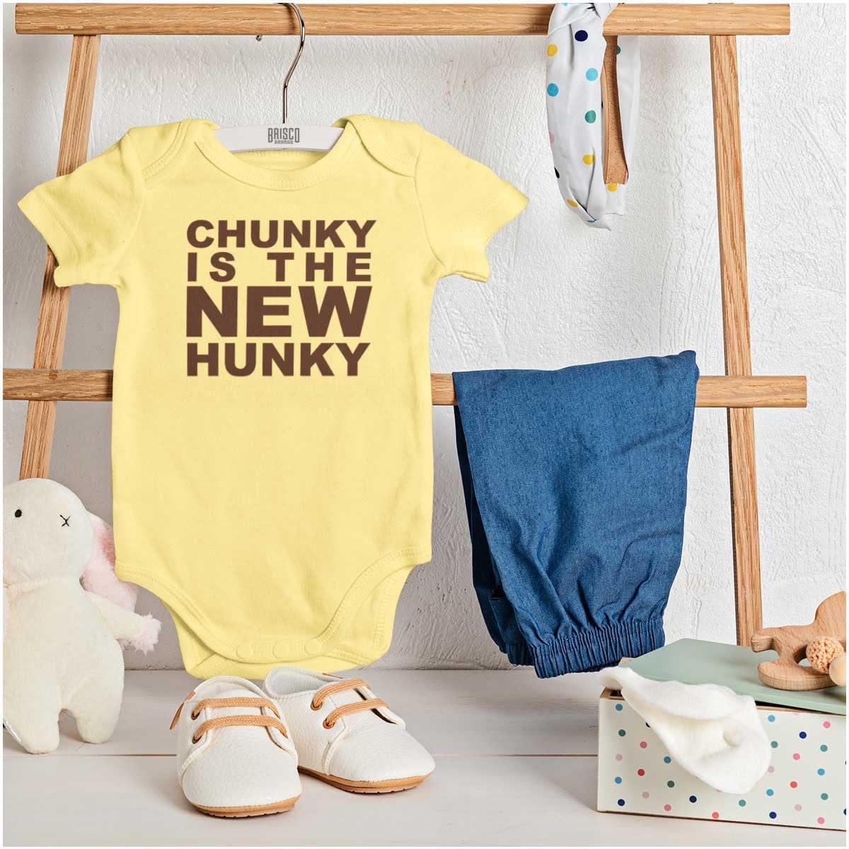 imageBrisco Brands Chunky is the New Hunky Trend Baby Bodysuit Jumper BoysBanana
