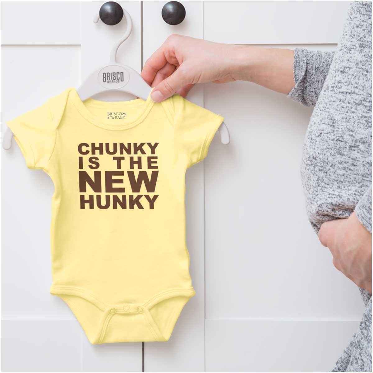 imageBrisco Brands Chunky is the New Hunky Trend Baby Bodysuit Jumper BoysBanana