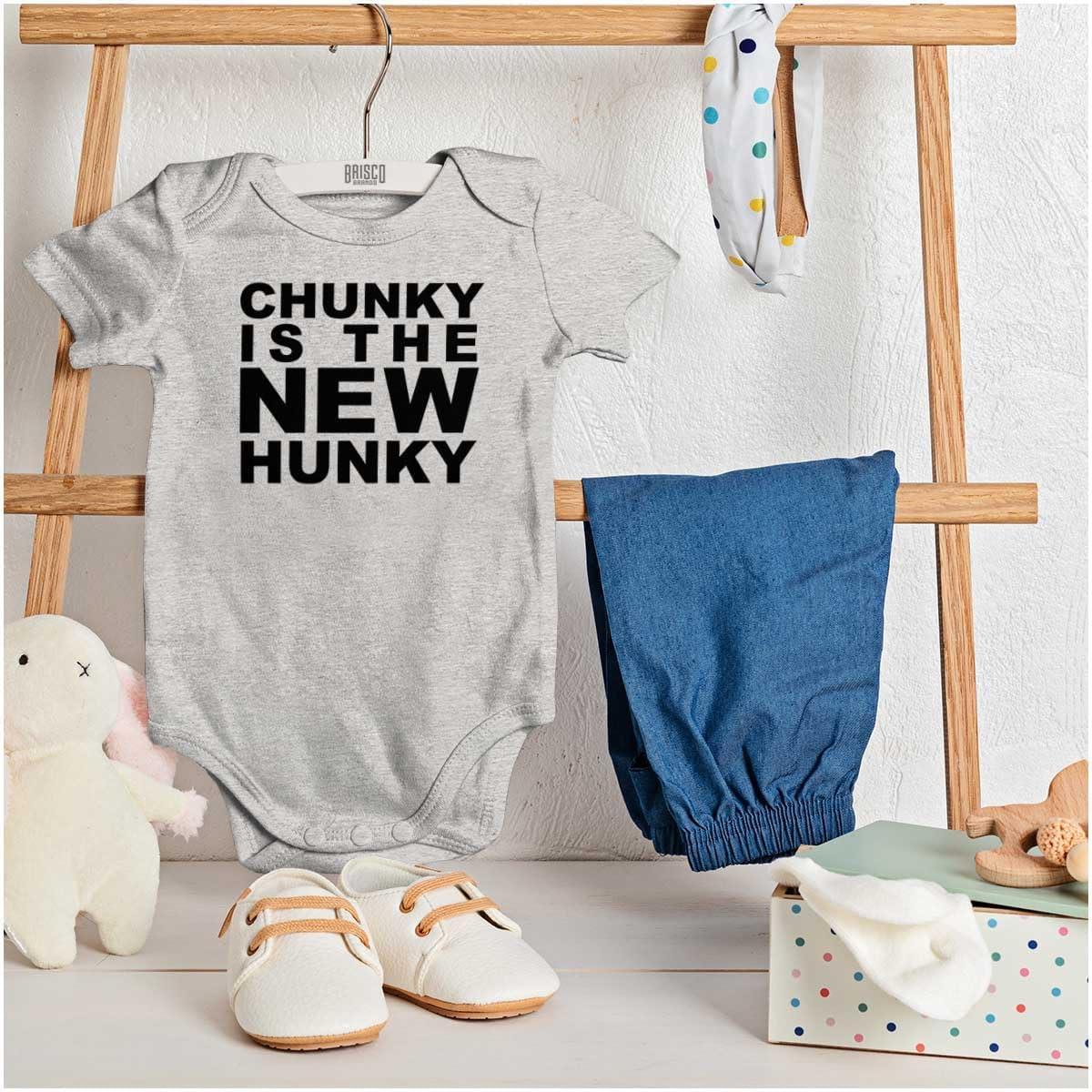 imageBrisco Brands Chunky is the New Hunky Trend Baby Bodysuit Jumper BoysHeather