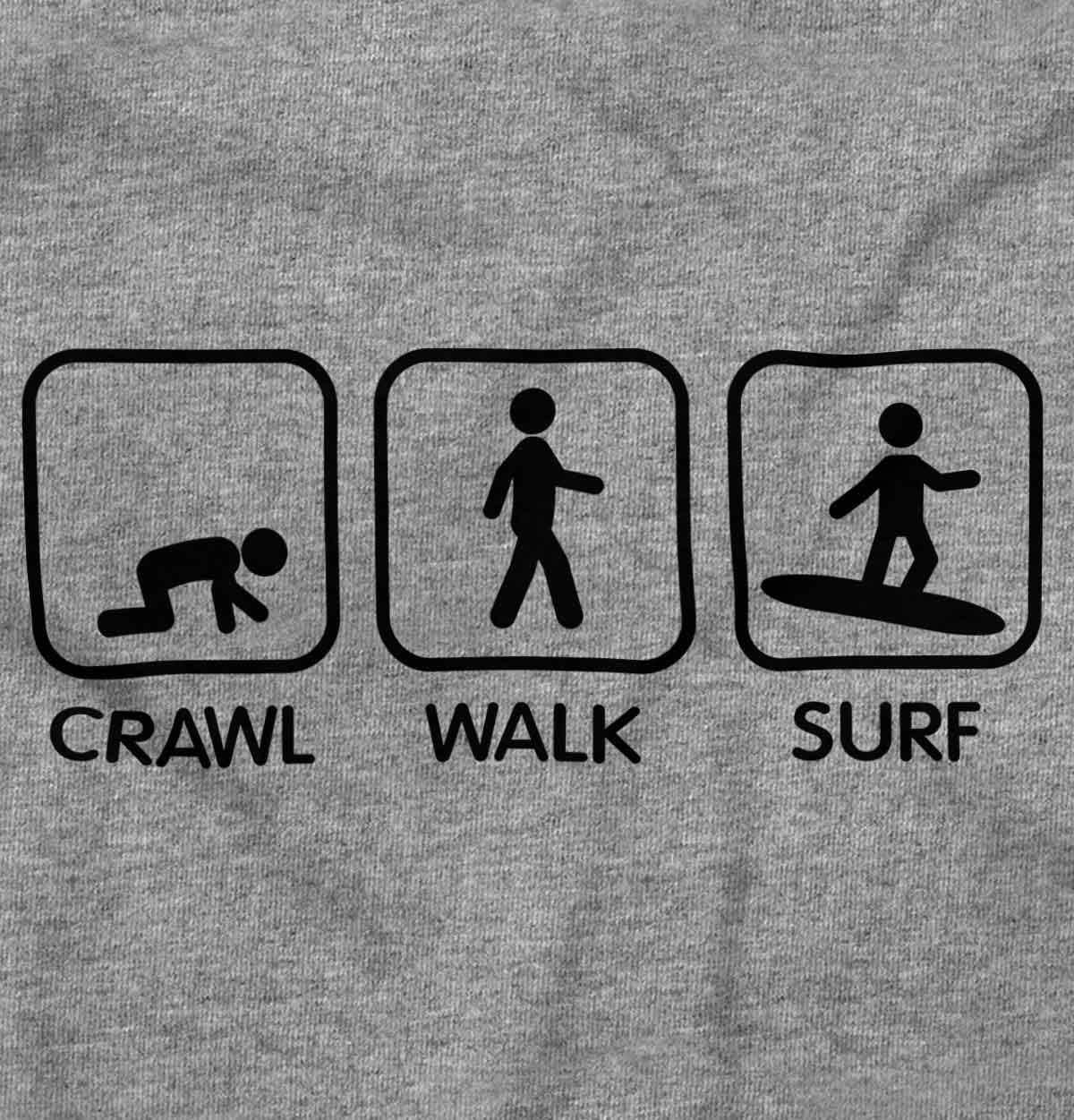 imageBrisco Brands Crawl Walk Surf Baby Romper Boys or GirlsHeather