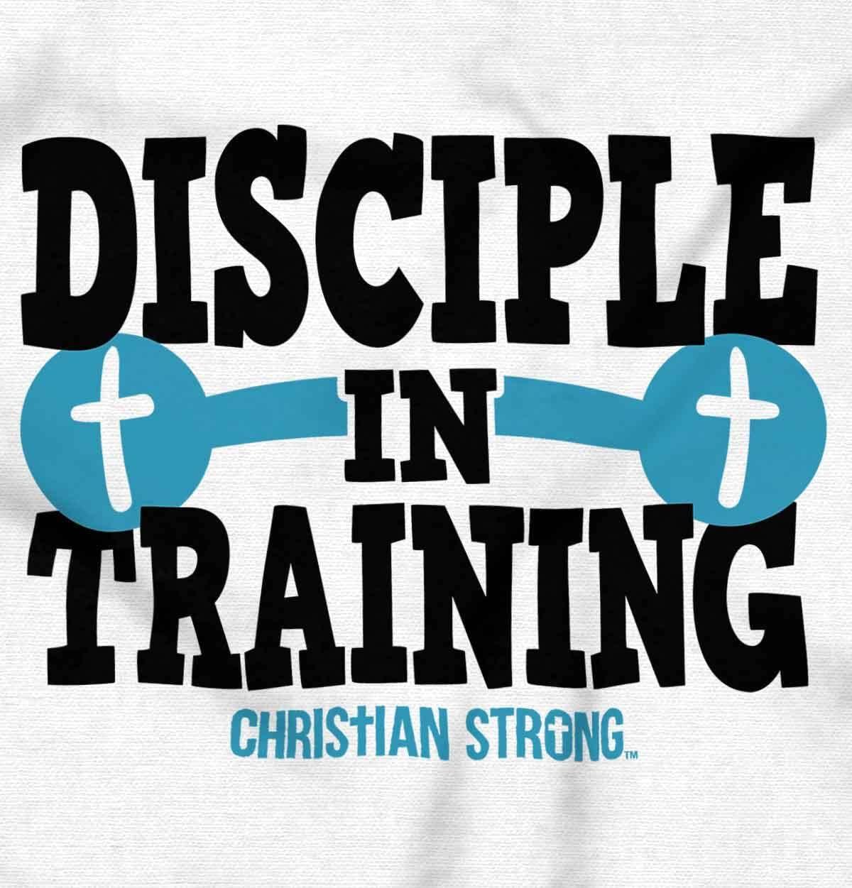 imageBrisco Brands Disciple Training Christian Gym Baby Romper Boys or GirlsWhite