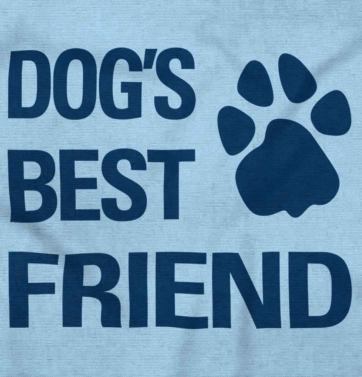 imageBrisco Brands Dogs Mans Best Friend Cute Baby Romper Boys or GirlsLight Blue