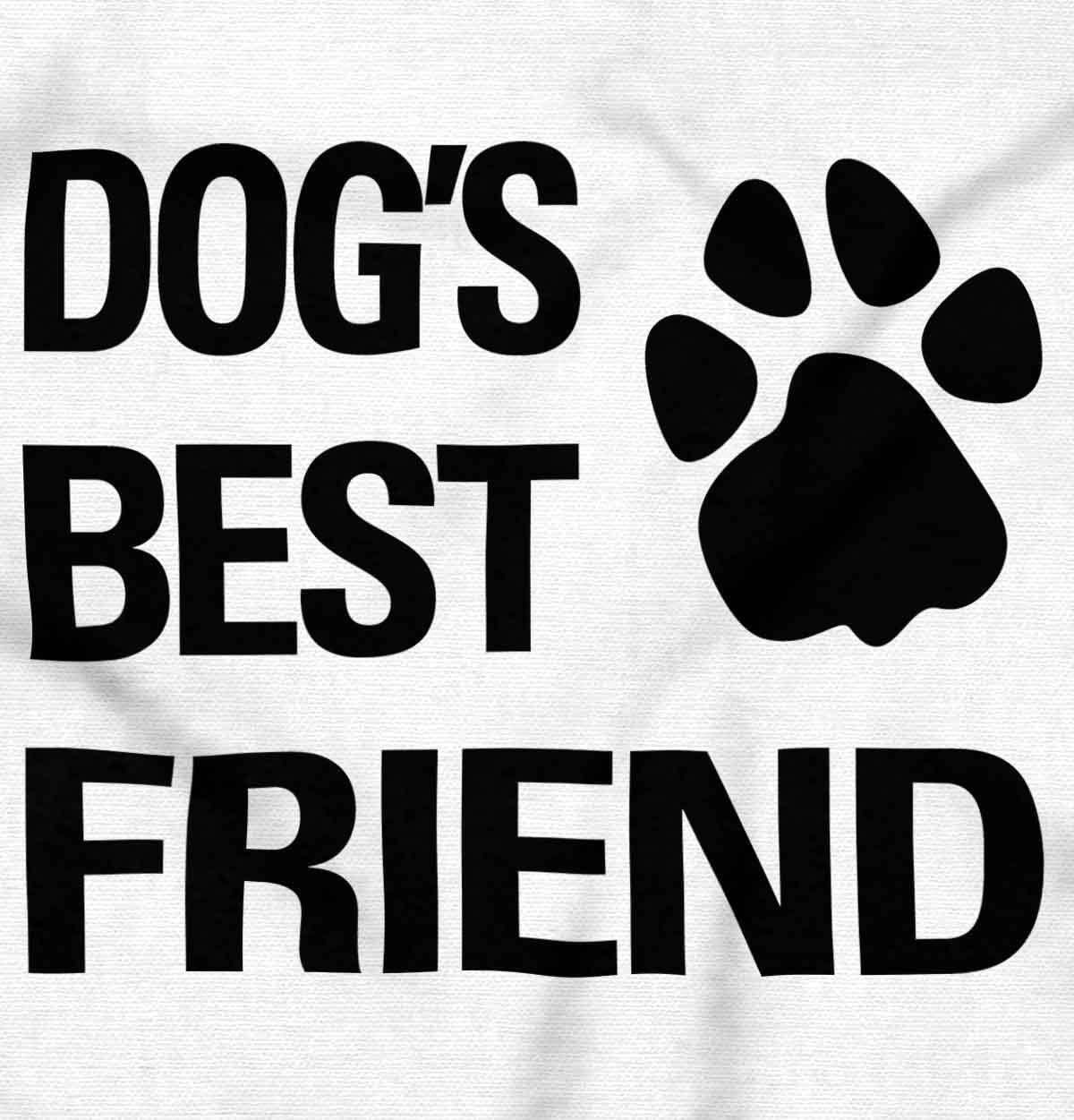 imageBrisco Brands Dogs Mans Best Friend Cute Baby Romper Boys or GirlsWhite