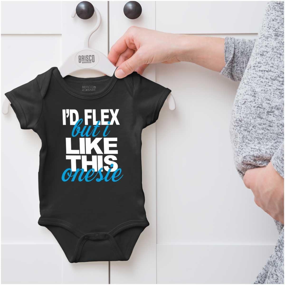 imageBrisco Brands Flex Funny Shower Child Niece Present Baby Bodysuit Jumper BoysBlack