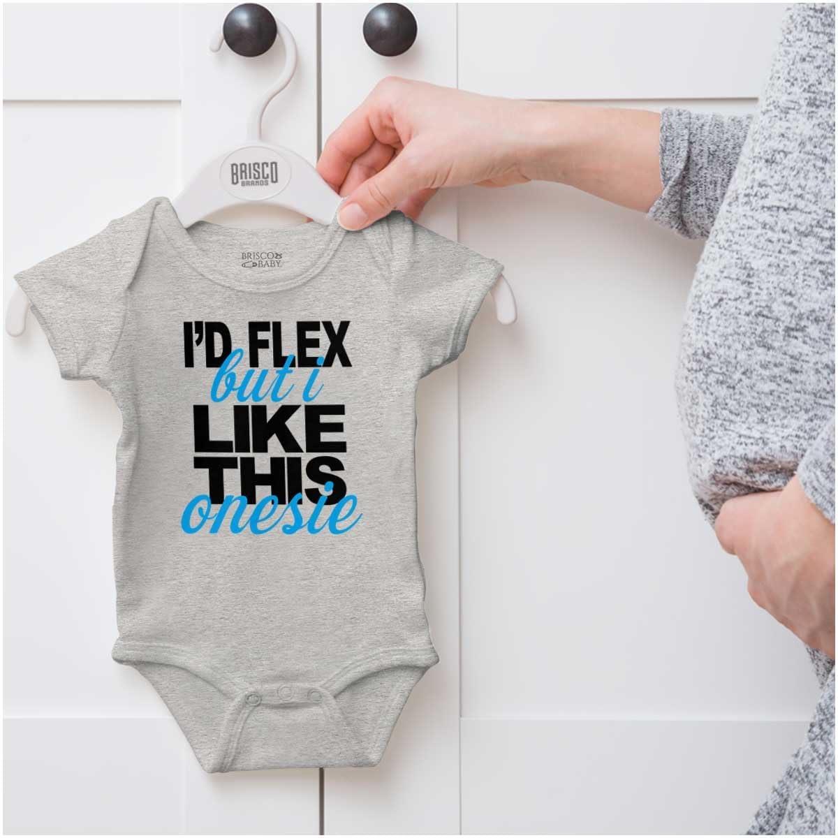 imageBrisco Brands Flex Funny Shower Child Niece Present Baby Bodysuit Jumper BoysHeather