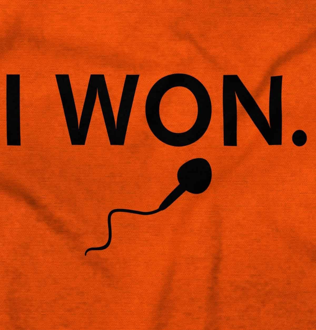 imageBrisco Brands Funny I Won Little Swimmers Race Baby Romper Boys or GirlsOrange