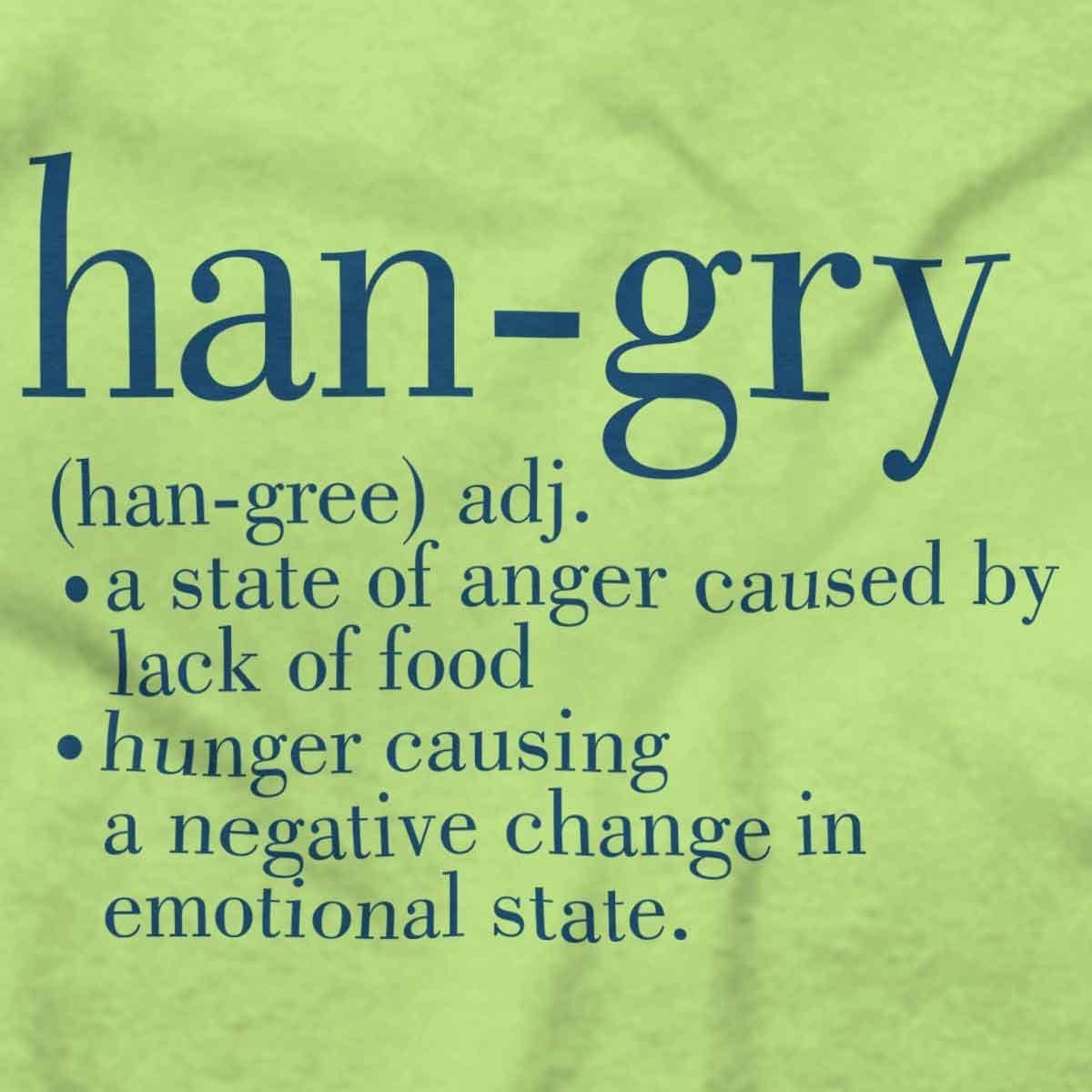 imageBrisco Brands Hangry Definition Angry Foodie Baby Romper Boys or GirlsKey Lime