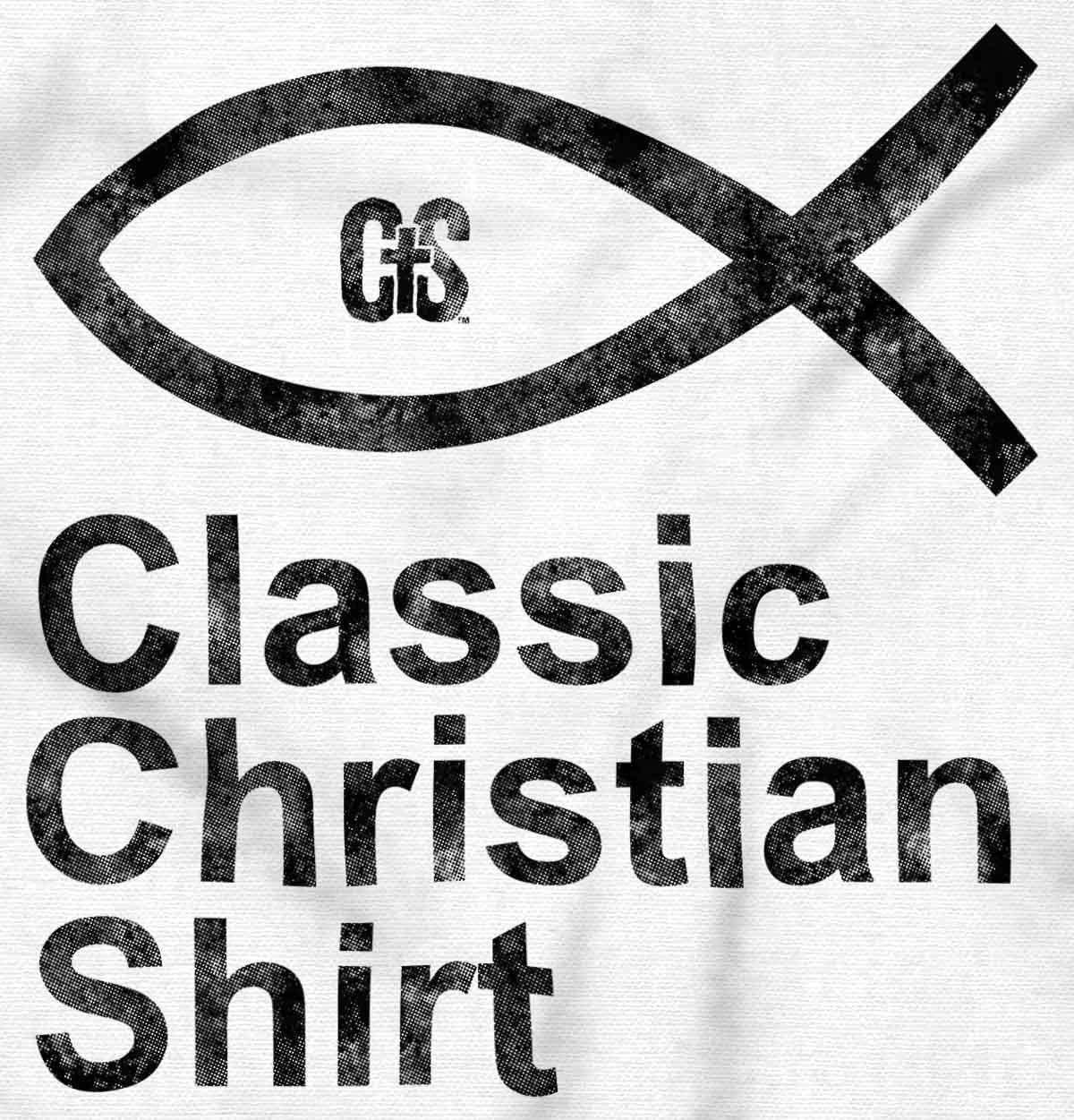 imageBrisco Brands Jesus Fish Christian Faith Ichthys Baby Romper Boys or GirlsWhite