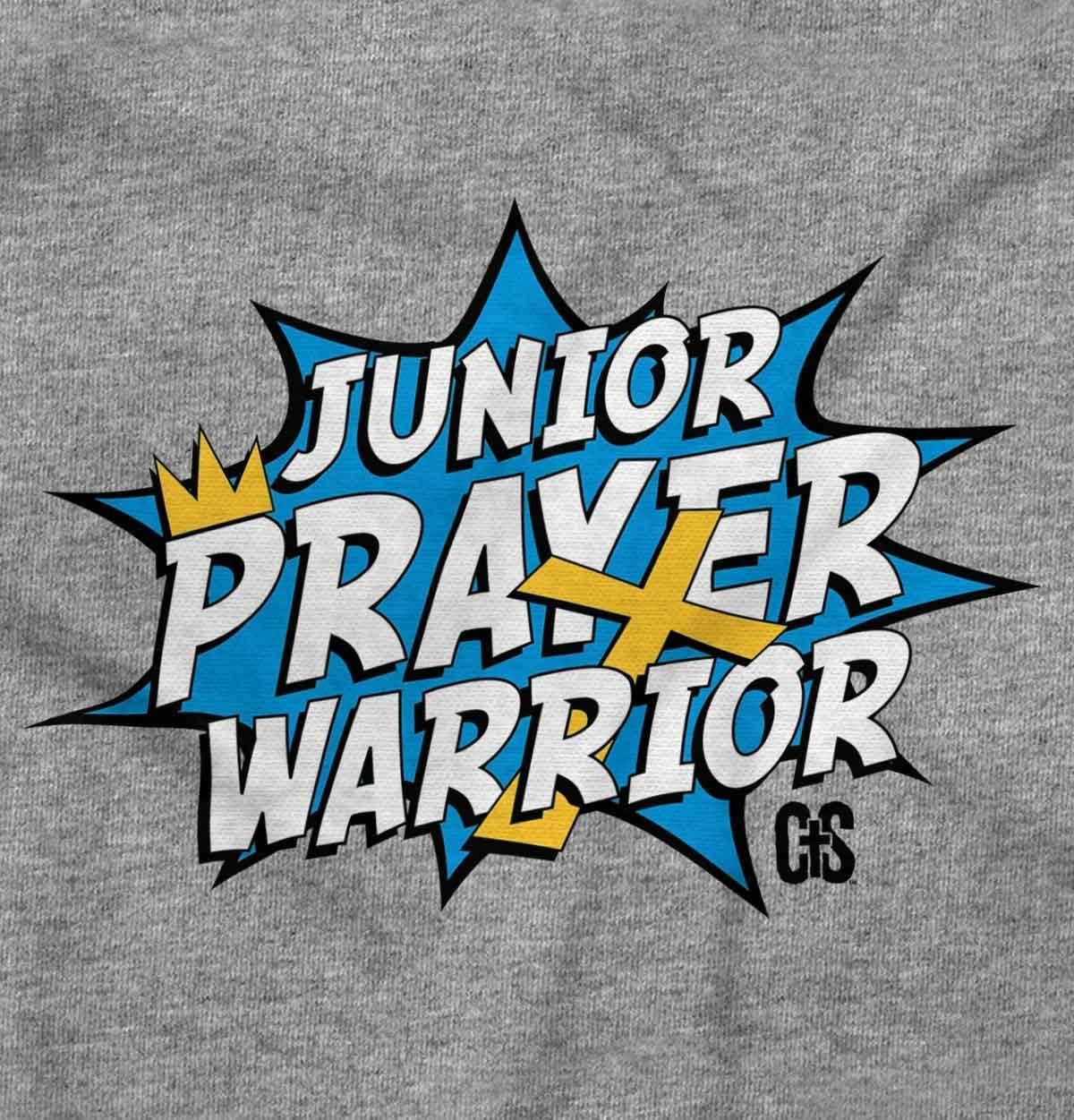 imageBrisco Brands Junior Prayer Warrior Christian Baby Romper Boys or GirlsHeather