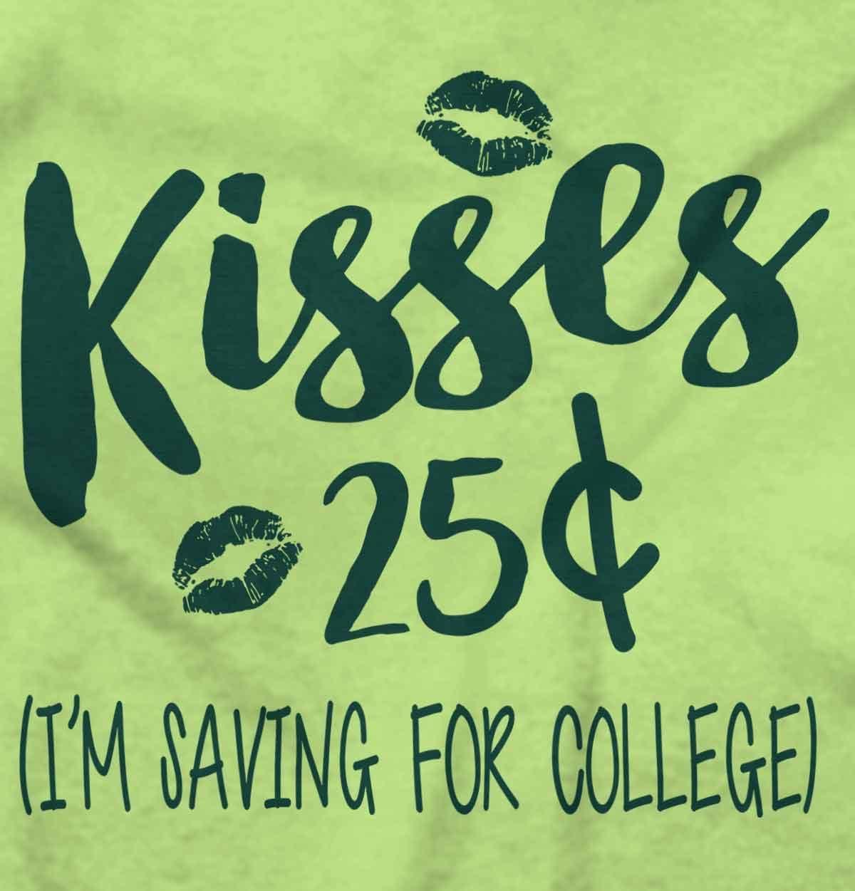 imageBrisco Brands Kisses 25 Cents Saving For College Baby Romper Boys or GirlsKey Lime