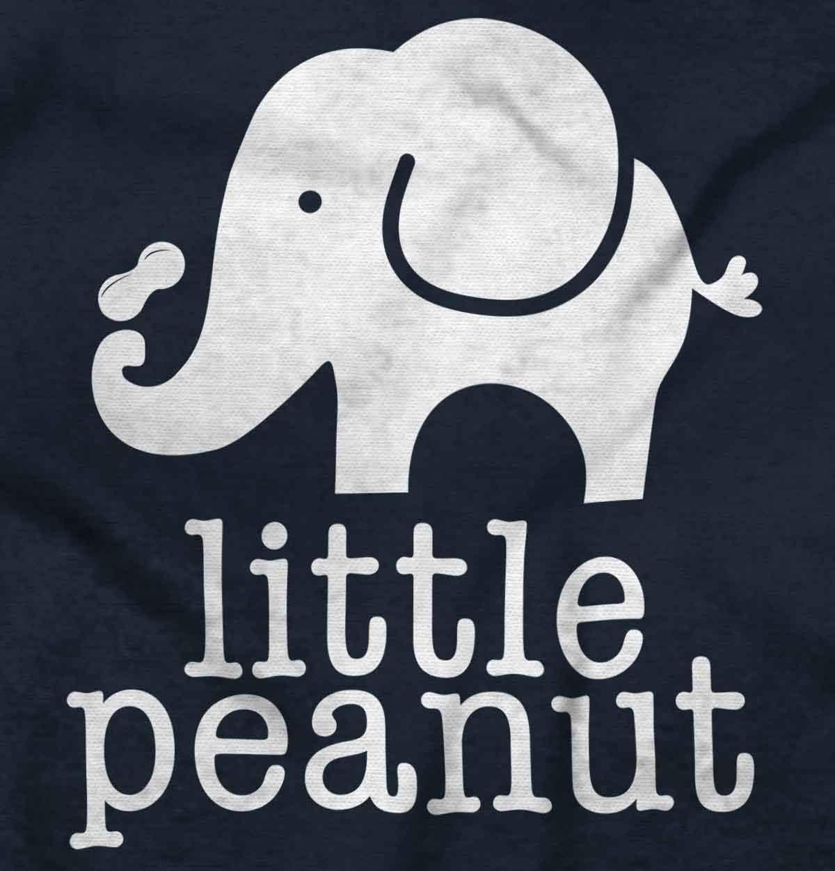 imageBrisco Brands Little Peanut Cute Lil Elephant Lover Baby Romper Boys or GirlsNavy