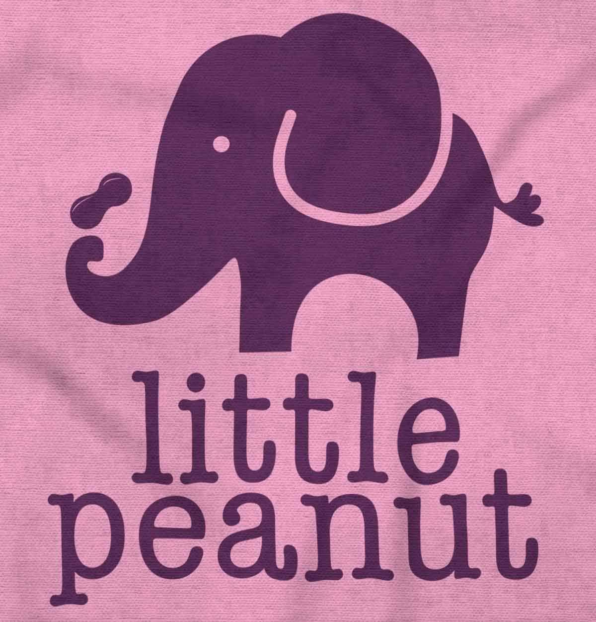 imageBrisco Brands Little Peanut Cute Lil Elephant Lover Baby Romper Boys or GirlsPink