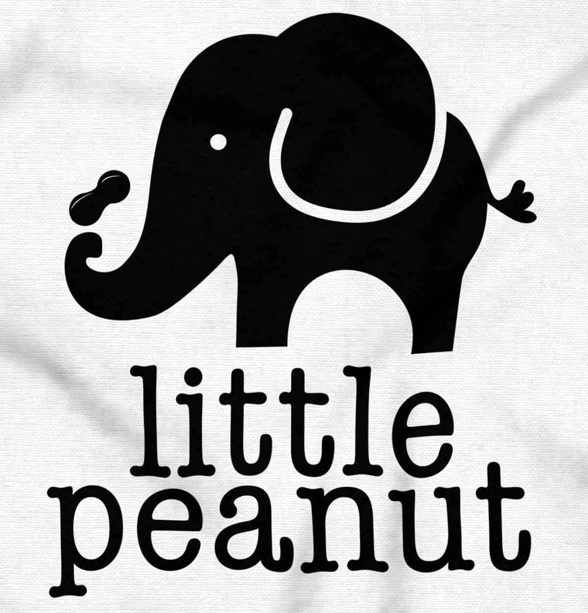 imageBrisco Brands Little Peanut Cute Lil Elephant Lover Baby Romper Boys or GirlsWhite
