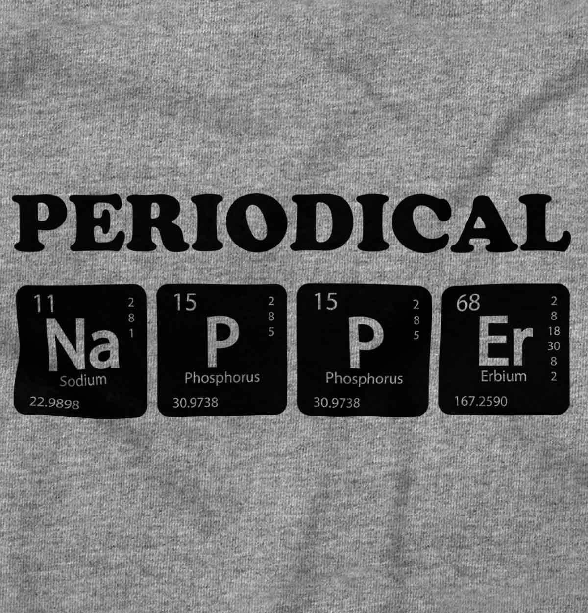 imageBrisco Brands Periodical Napper Science Nerd Baby Romper Boys or GirlsHeather
