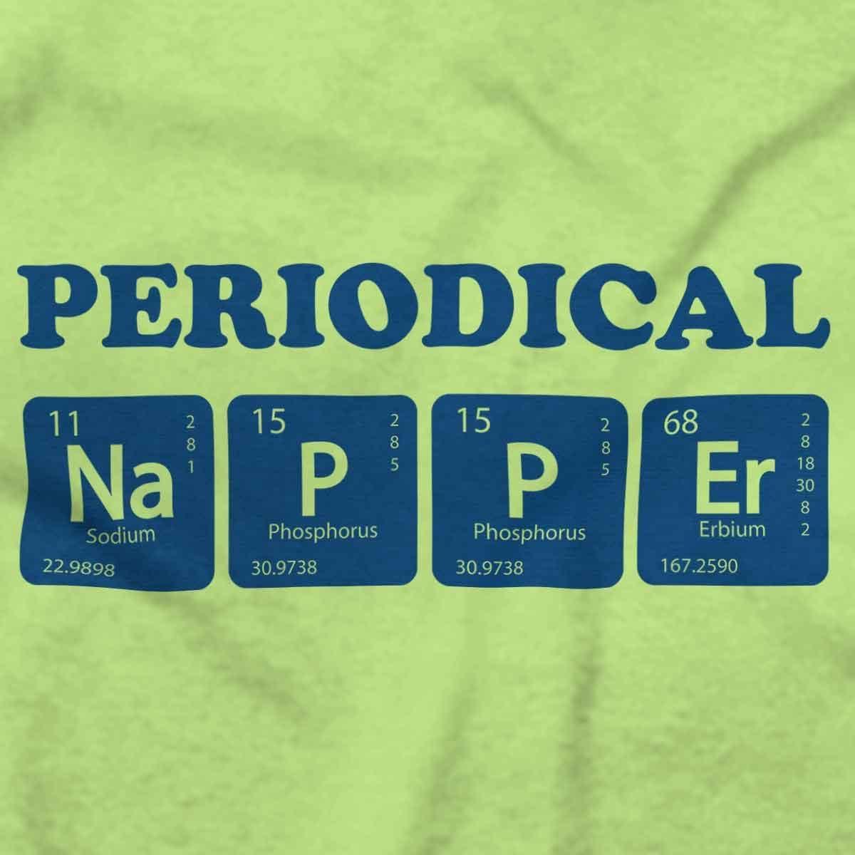 imageBrisco Brands Periodical Napper Science Nerd Baby Romper Boys or GirlsKey Lime
