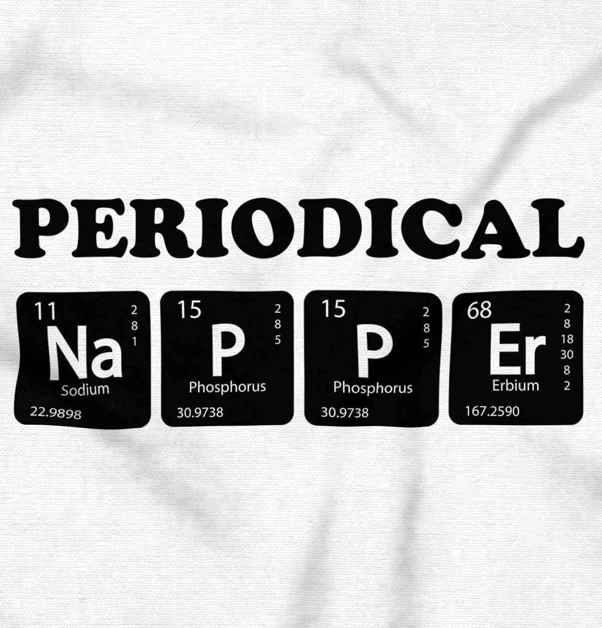 imageBrisco Brands Periodical Napper Science Nerd Baby Romper Boys or GirlsWhite