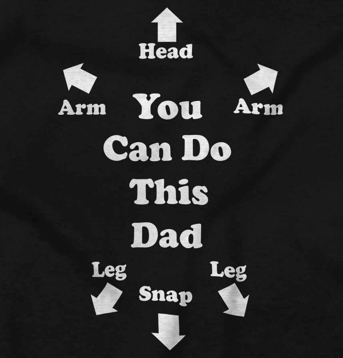 imageBrisco Brands You Can Do This Dad Diaper Change Baby Romper Boys or GirlsBlack