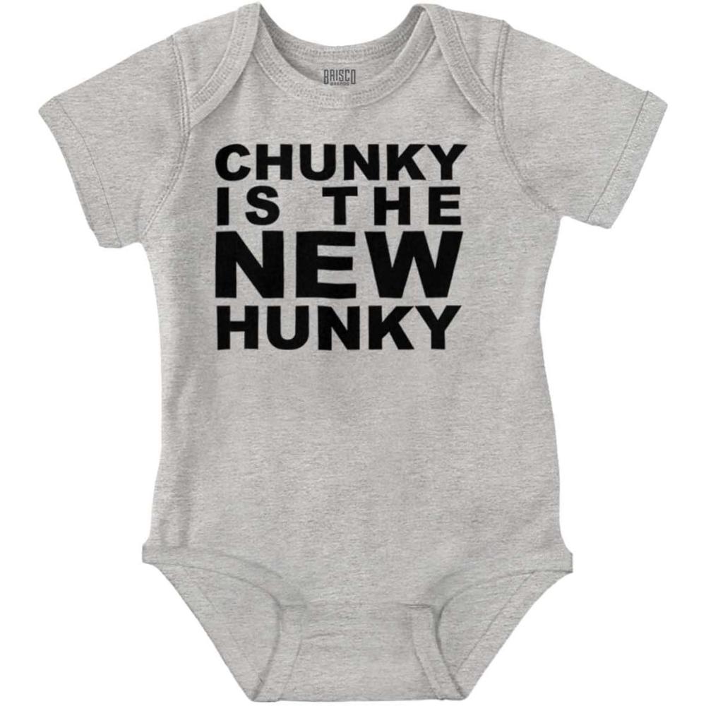 imageBrisco Brands Chunky is the New Hunky Trend Baby Bodysuit Jumper BoysHeather