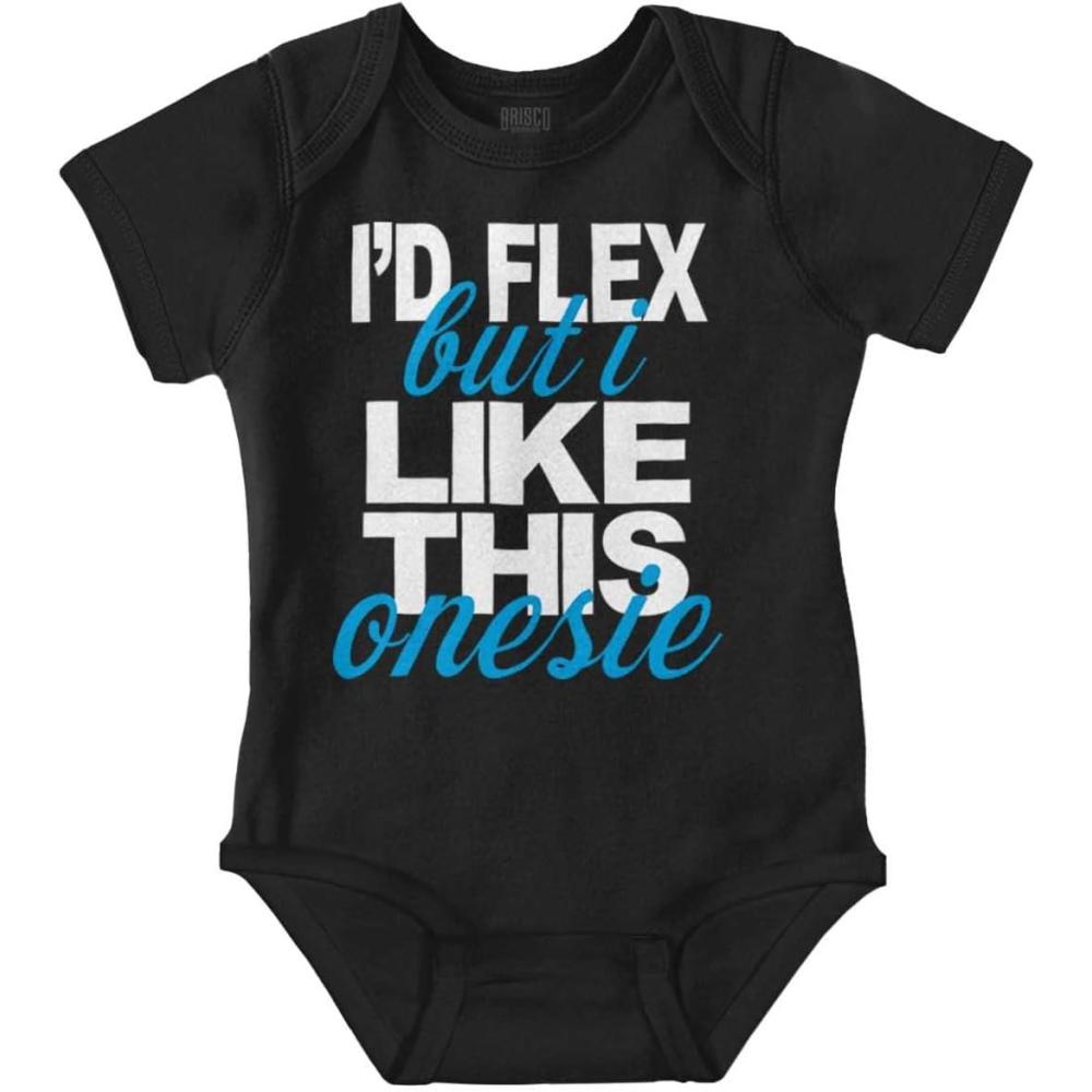 imageBrisco Brands Flex Funny Shower Child Niece Present Baby Bodysuit Jumper BoysBlack