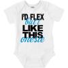 imageBrisco Brands Flex Funny Shower Child Niece Present Baby Bodysuit Jumper BoysWhite