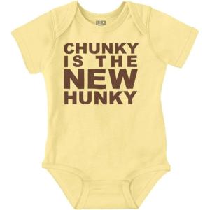 Brisco Brands Chunky is the New Hunky Trend Baby Bodysuit Jumper Boys(Banana)