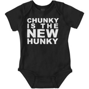 Brisco Brands Chunky is the New Hunky Trend Baby Bodysuit Jumper Boys(Black)