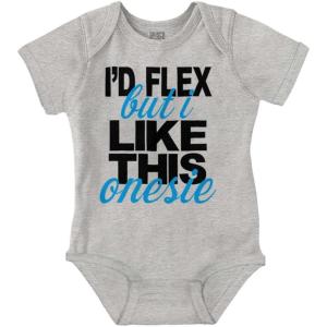 Brisco Brands Flex Funny Shower Child Niece Present Baby Bodysuit Jumper Boys(Heather)