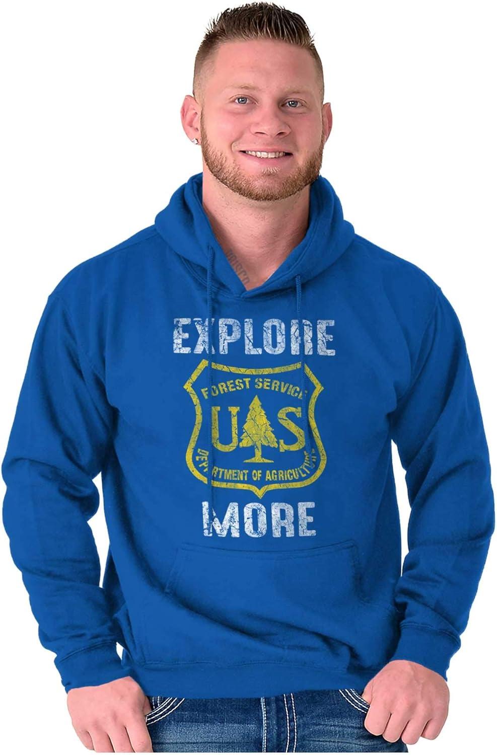 imageBrisco Brands Explore More National Forest Service Hoodie Sweatshirt Women MenRoyal