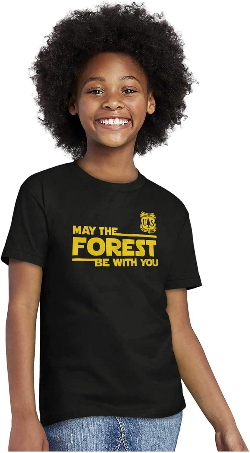 imageBrisco Brands USA May The Park Forest Be with You Crewneck T Shirts Boy Girl