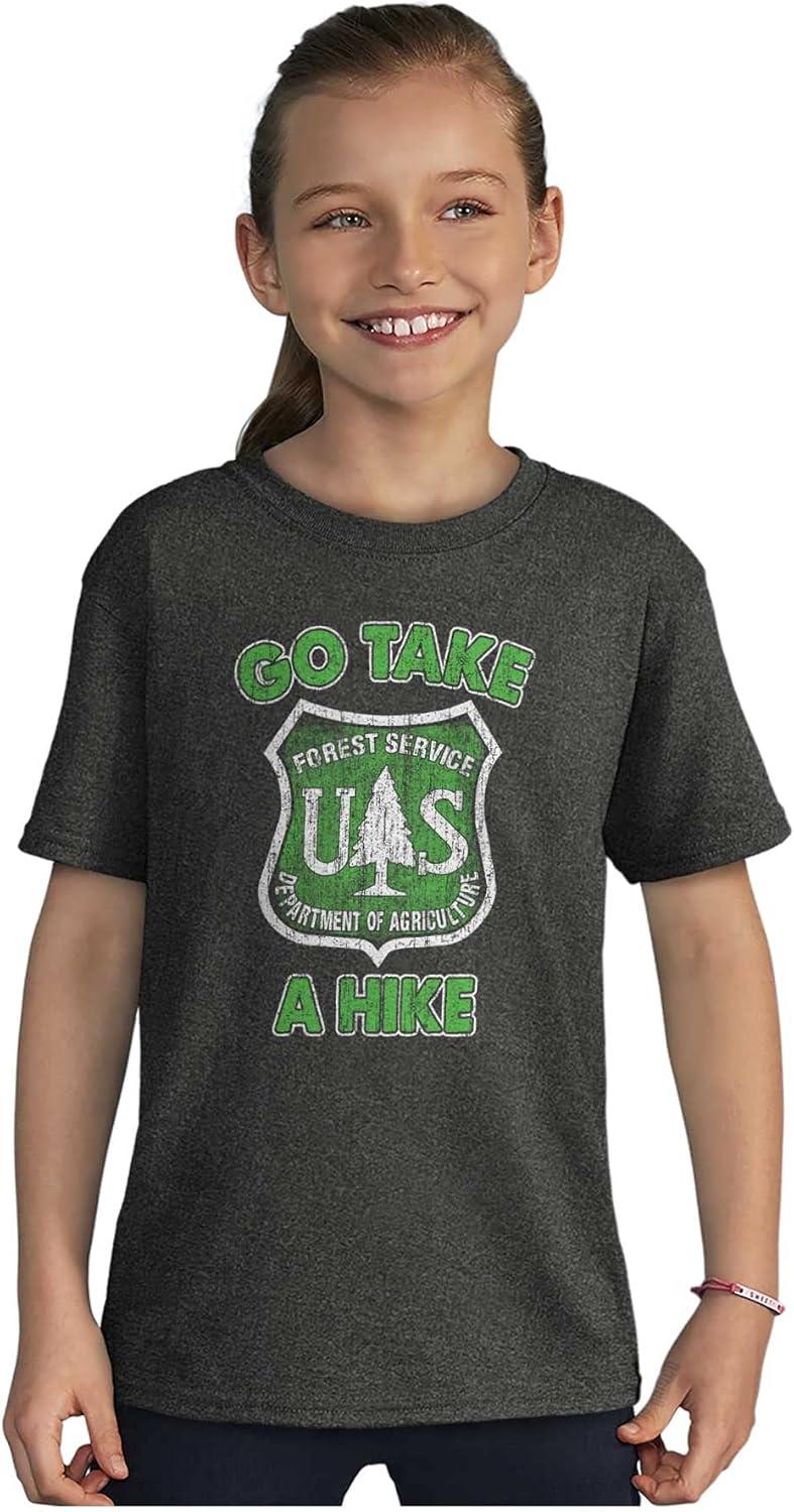 imageTake A Hike National Forest Service Crewneck T Shirts Boy Girl