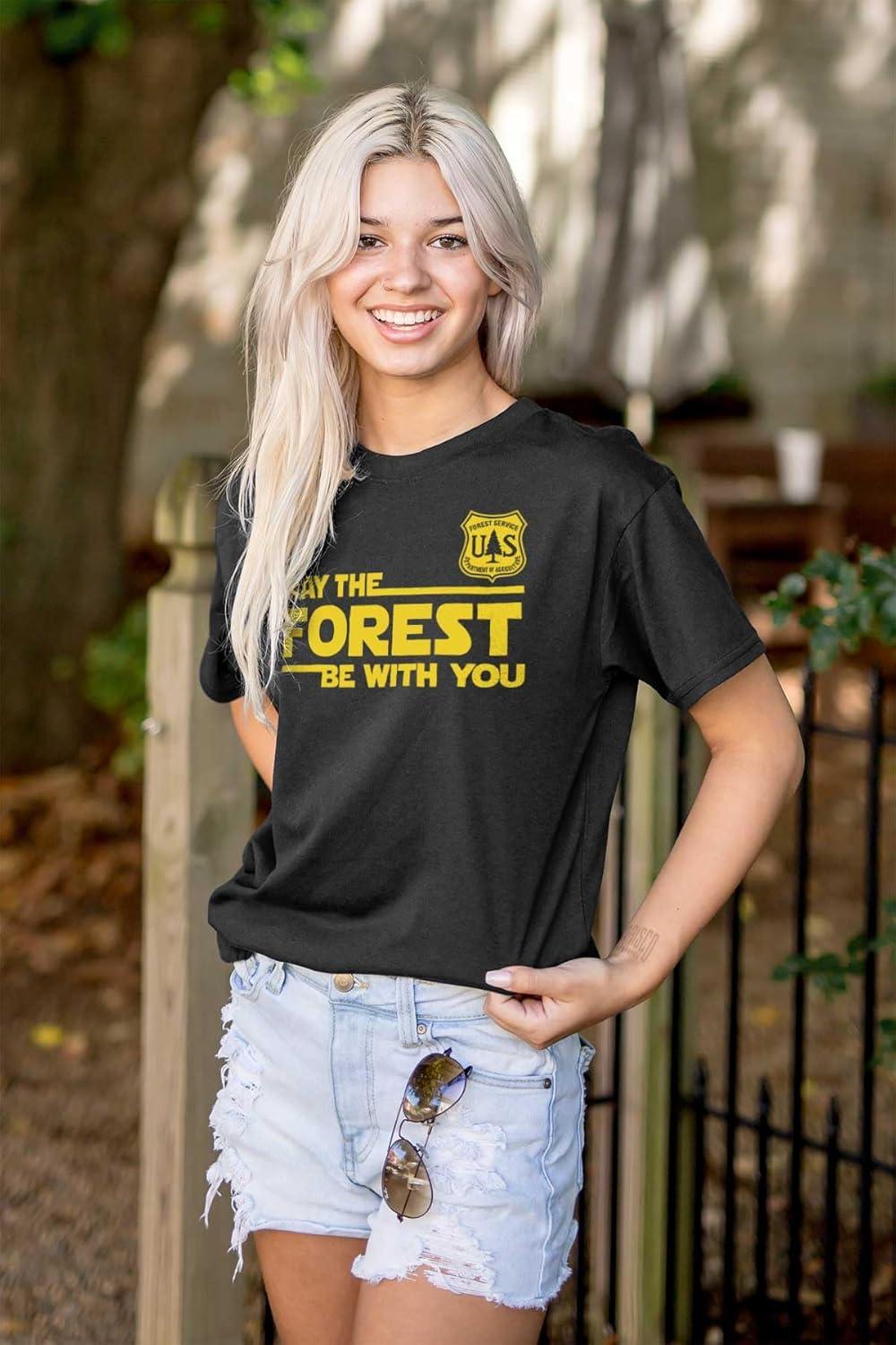 imageUSA May The Park Forest Be with You Graphic T Shirt Men or WomenBlack
