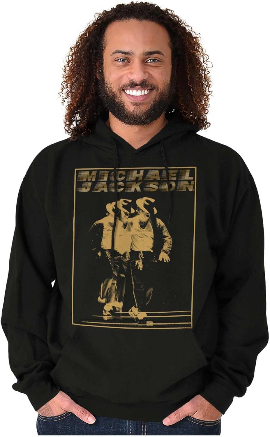 imageBrisco Brands Michael Jackson Moonwalk Glitch Hoodie Sweatshirt Women MenBlack