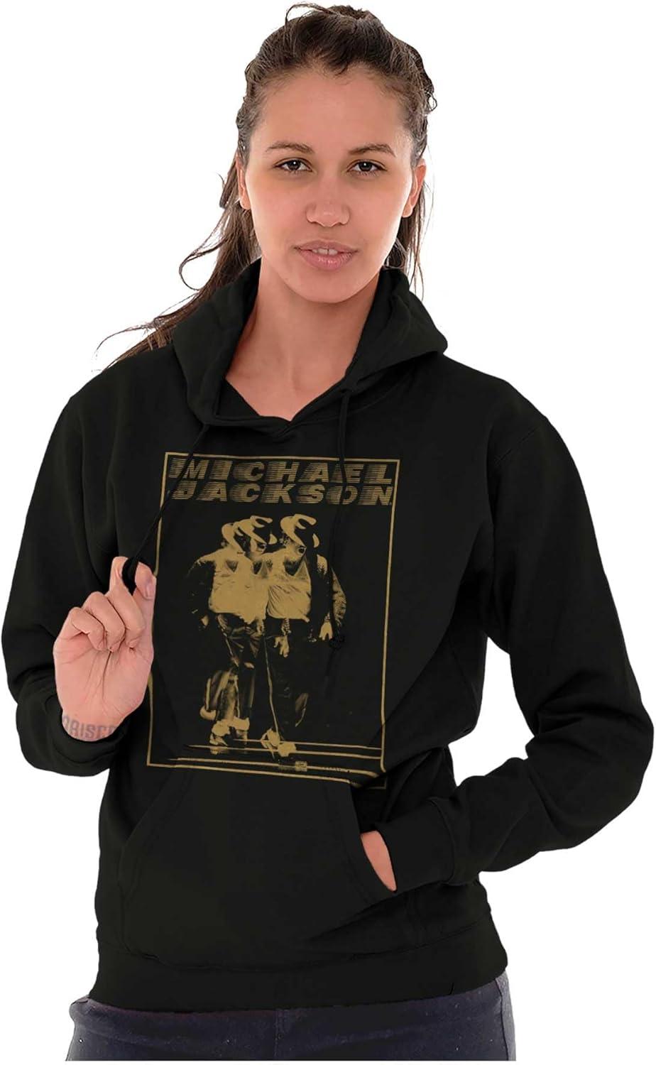 imageBrisco Brands Michael Jackson Moonwalk Glitch Hoodie Sweatshirt Women MenBlack